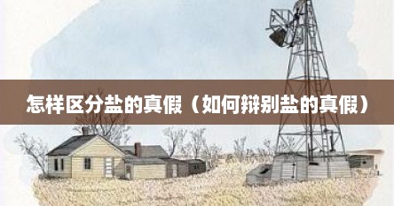 怎样区分盐的真假（如何辩别盐的真假）