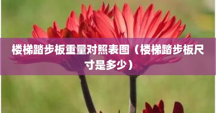 楼梯踏步板重量对照表图（楼梯踏步板尺寸是多少）