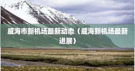 威海市新机场最新动态（威海新机场最新进展）