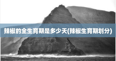 辣椒的全生育期是多少天(辣椒生育期划分)