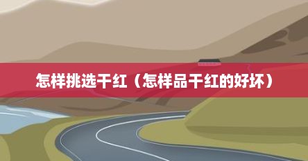 怎样挑选干红（怎样品干红的好坏）