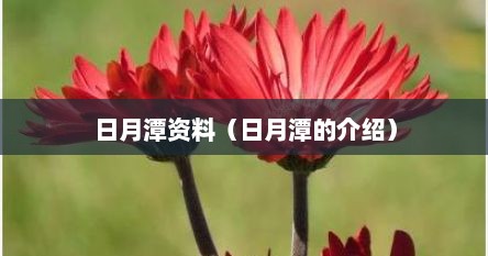 日月潭资料（日月潭的介绍）
