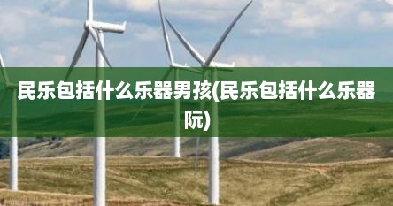 民乐包括什么乐器男孩(民乐包括什么乐器阮)