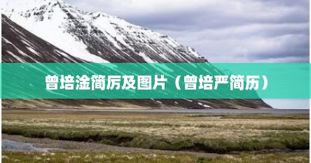 曾培淦简厉及图片（曾培严简历）