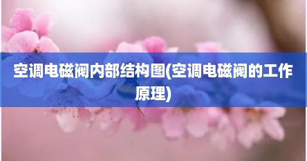 空调电磁阀内部结构图(空调电磁阀的工作原理)