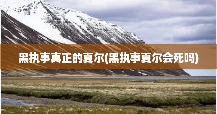 黑执事真正的夏尔(黑执事夏尔会死吗)