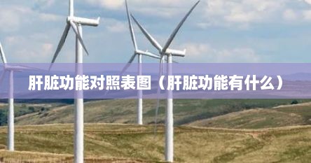 肝脏功能对照表图（肝脏功能有什么）