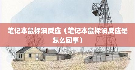 笔记本鼠标没反应（笔记本鼠标没反应是怎么回事）