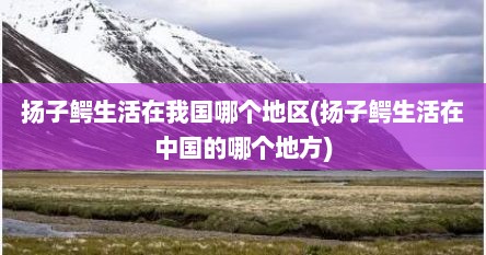 扬子鳄生活在我国哪个地区(扬子鳄生活在中国的哪个地方)