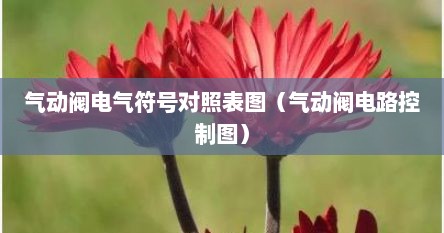 气动阀电气符号对照表图（气动阀电路控制图）