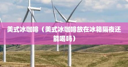 美式冰咖啡（美式冰咖啡放在冰箱隔夜还能喝吗）
