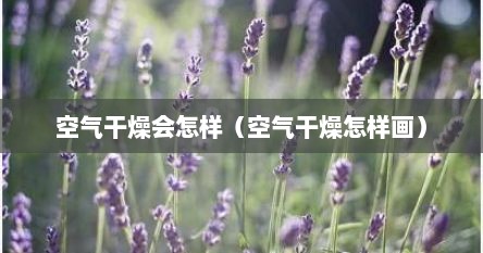 空气干燥会怎样（空气干燥怎样画）