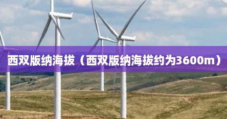 西双版纳海拔（西双版纳海拔约为3600m）