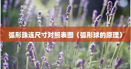 弧形珠连尺寸对照表图（弧形球的原理）