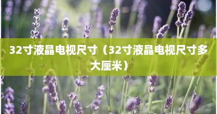 32寸液晶电视尺寸（32寸液晶电视尺寸多大厘米）