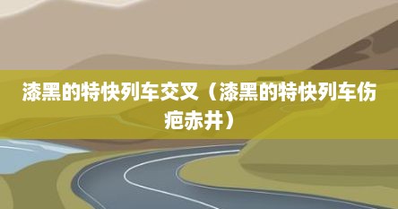 漆黑的特快列车交叉（漆黑的特快列车伤疤赤井）
