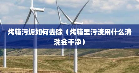 烤箱污垢如何去除（烤箱里污渍用什么清洗会干净）