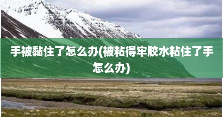 手被黏住了怎么办(被粘得牢胶水粘住了手怎么办)