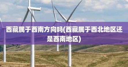 西藏属于西南方向吗(西藏属于西北地区还是西南地区)