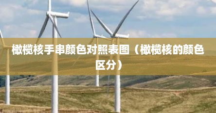 橄榄核手串颜色对照表图（橄榄核的颜色区分）