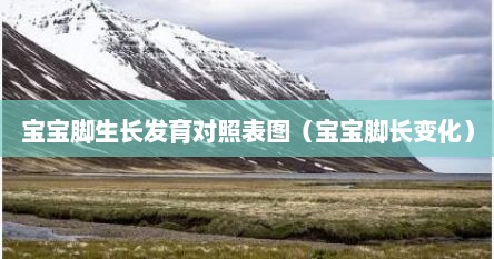 宝宝脚生长发育对照表图（宝宝脚长变化）