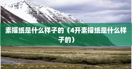 素描纸是什么样子的（4开素描纸是什么样子的）