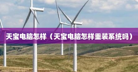 天宝电脑怎样（天宝电脑怎样重装系统吗）