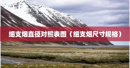 细支烟直径对照表图（细支烟尺寸规格）