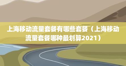 上海移动流量套餐有哪些套餐（上海移动流量套餐哪种最划算2021）