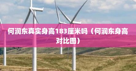 何润东真实身高183厘米吗（何润东身高对比图）