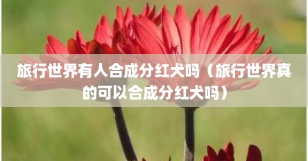 旅行世界有人合成分红犬吗（旅行世界真的可以合成分红犬吗）