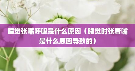 睡觉张嘴呼吸是什么原因（睡觉时张着嘴是什么原因导致的）
