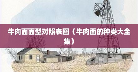 牛肉面面型对照表图（牛肉面的种类大全集）