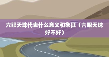 六眼天珠代表什么意义和象征（六眼天珠好不好）