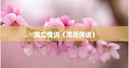 流亡传说（流逝传说）