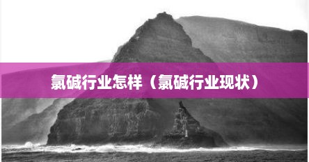 氯碱行业怎样（氯碱行业现状）
