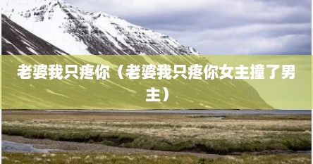 老婆我只疼你（老婆我只疼你女主撞了男主）