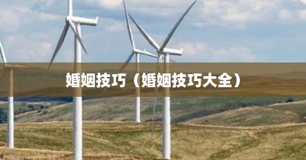 婚姻技巧（婚姻技巧大全）