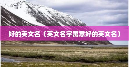 好的英文名（英文名字寓意好的英文名）