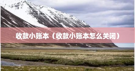 收款小账本（收款小账本怎么关闭）