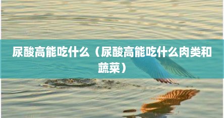 尿酸高能吃什么（尿酸高能吃什么肉类和蔬菜）