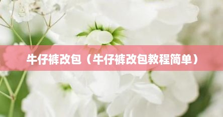 牛仔裤改包（牛仔裤改包教程简单）