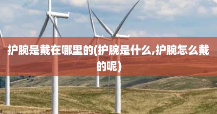 护腕是戴在哪里的(护腕是什么,护腕怎么戴的呢)