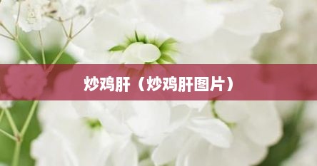 炒鸡肝（炒鸡肝图片）