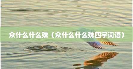 众什么什么殊（众什么什么殊四字词语）