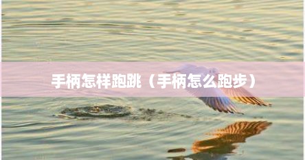 手柄怎样跑跳（手柄怎么跑步）