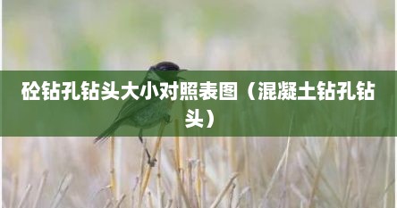 混凝土钻头和普通钻头有什么区别（混凝土钻头规格尺寸大全）