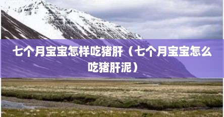 七个月宝宝怎样吃猪肝（七个月宝宝怎么吃猪肝泥）