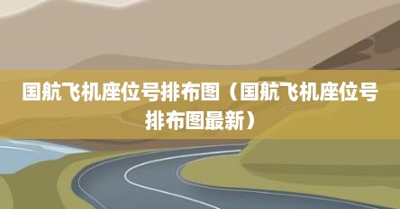 国航飞机座位号排布图（国航飞机座位号排布图最新）