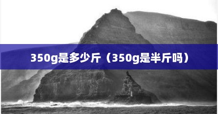 350g是多少斤(350g是半斤吗)